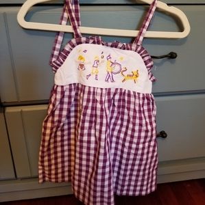 Lsu dress 12 mo